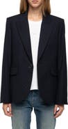 Zadig & Voltaire Valse Diamanté Single Breasted Crepe Blazer