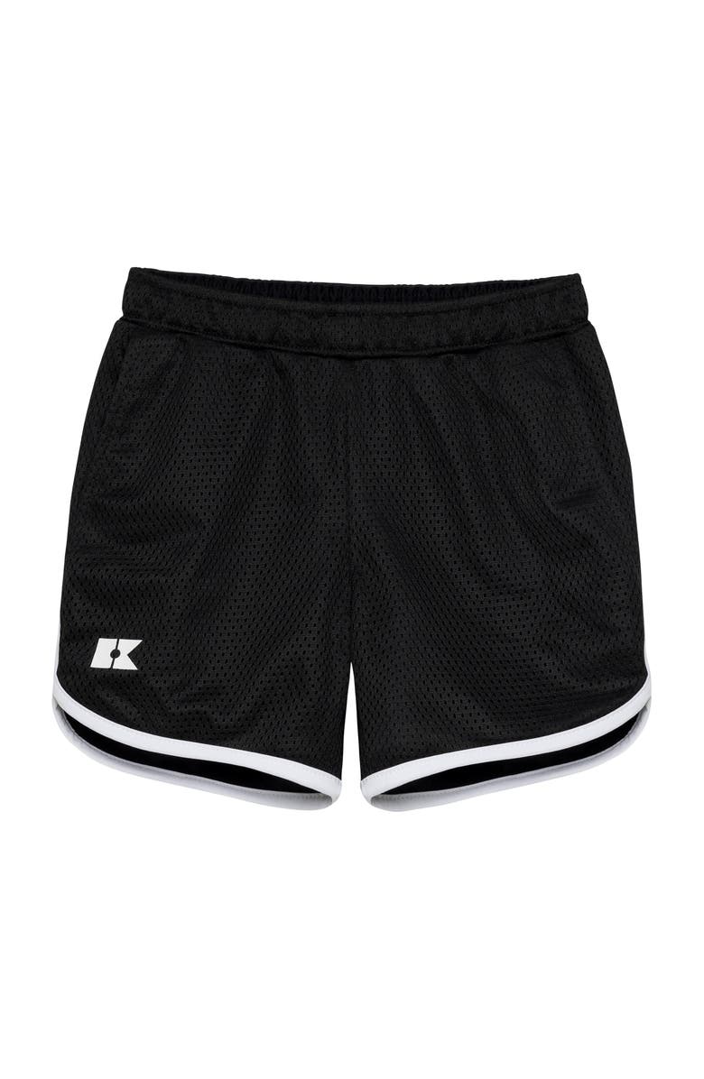 Courtside Kids Retro Mesh Super Short, Main, color, Black