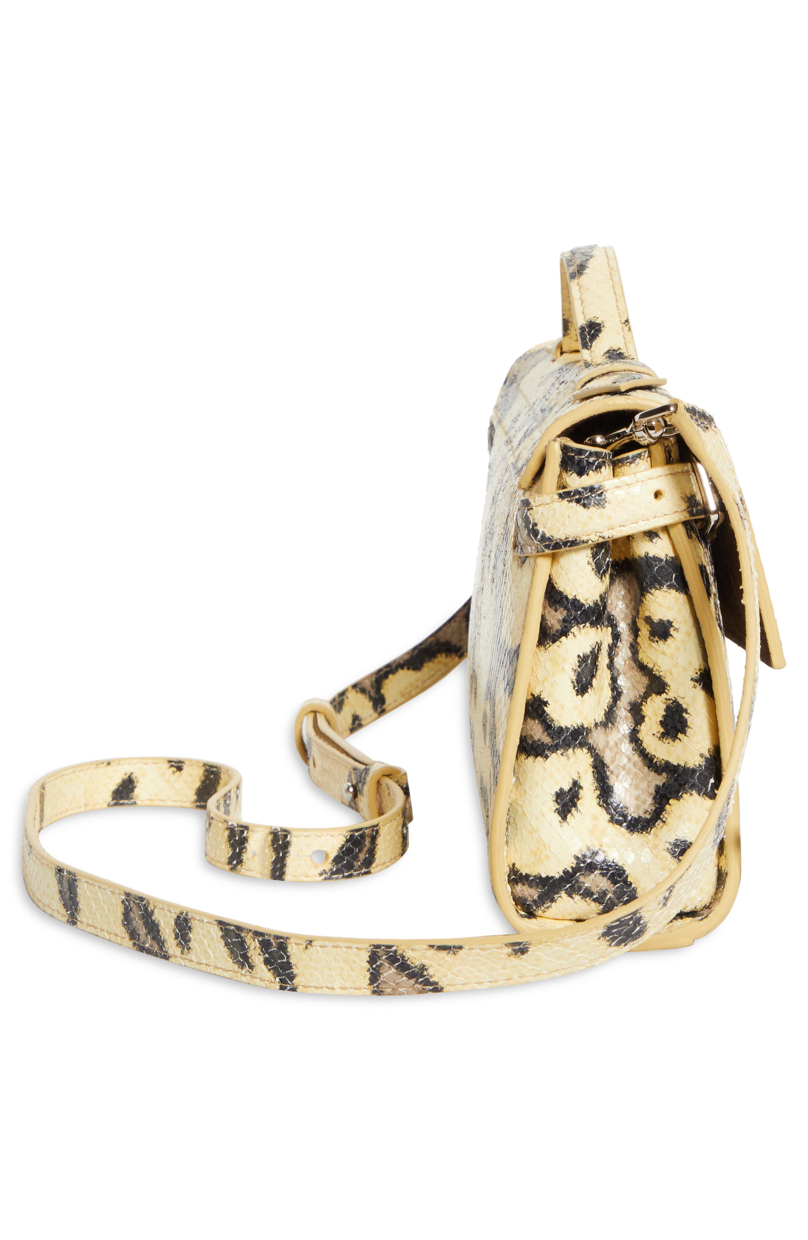 Proenza Schouler Tate Snakeskin Embossed Clutch, Alternate, color, Resin Multi