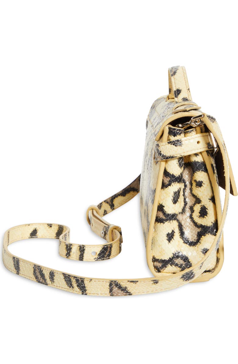 Proenza Schouler Tate Snakeskin Embossed Clutch, Alternate, color, Resin Multi