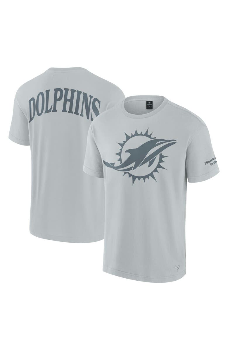 FANATICS Unisex Fanatics  Gray Miami Dolphins Elements Iconic T-Shirt, Main, color, Gray