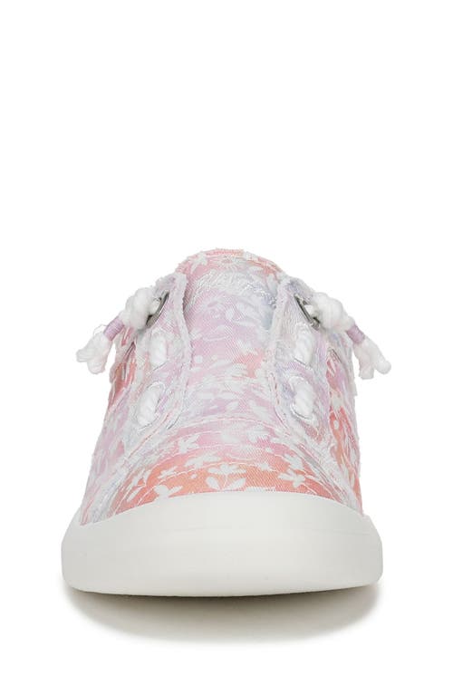 Shop Blowfish Malibu Kids' Beachside Slip-on Sneaker In White Multi Twill Fabric
