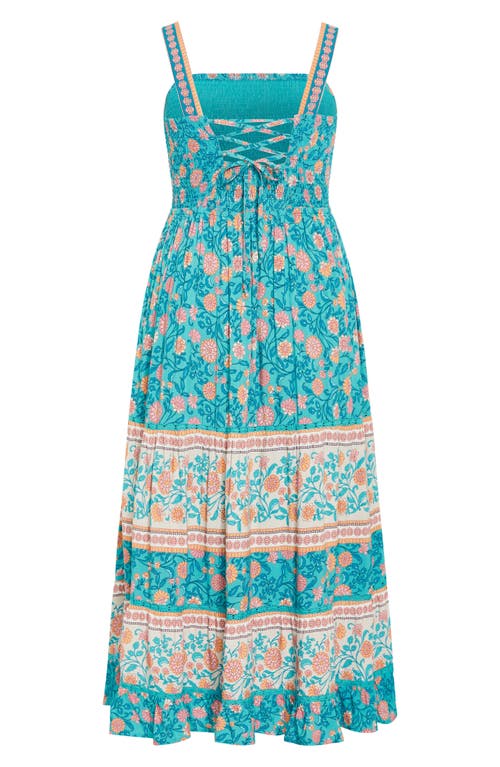 City Chic Belle Maxi Sundress In Multi