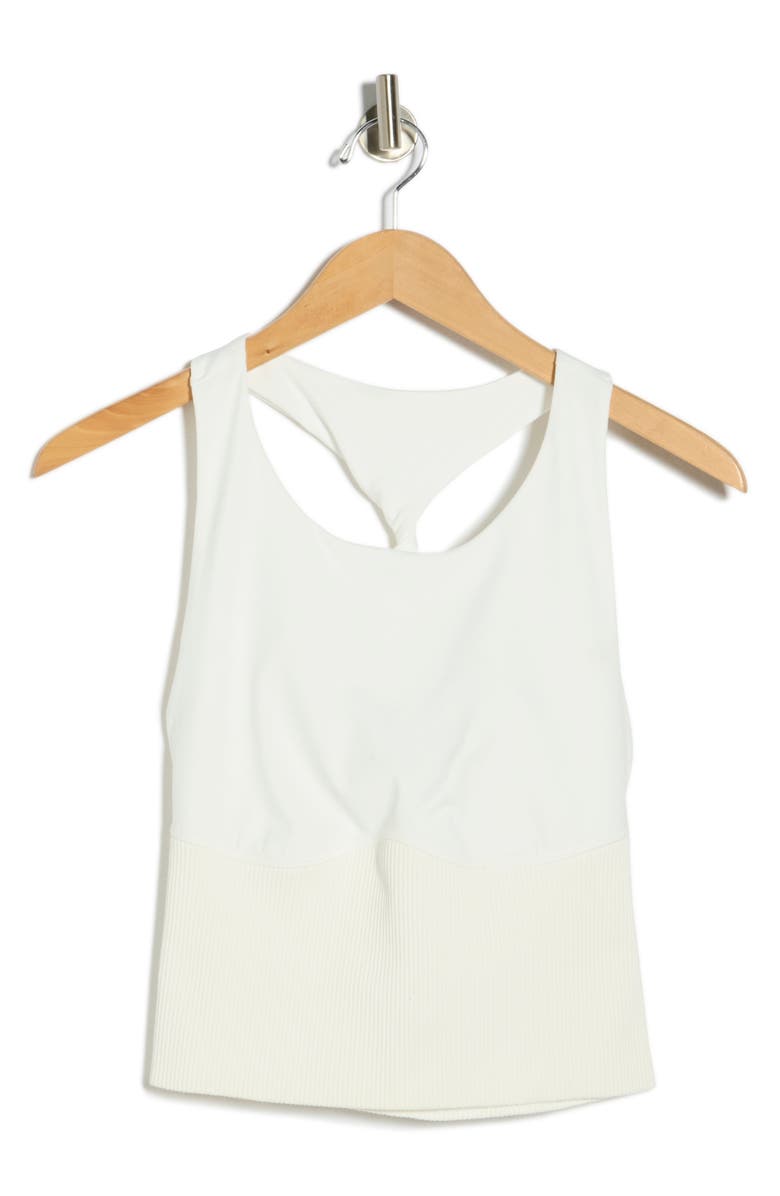 Free People Carpe Diem Racerback Crop Jersey & Rib Camisole, Alternate, color, White