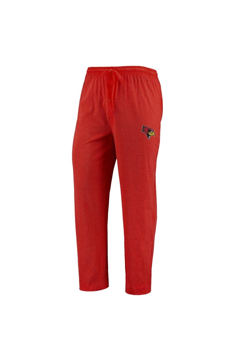 CONCEPTS SPORT Men's Concepts Sport Red/Heathered Charcoal Illinois State Redbirds Meter Long Sleeve T-Shirt & Pants Sleep Set, Alternate, color, Red