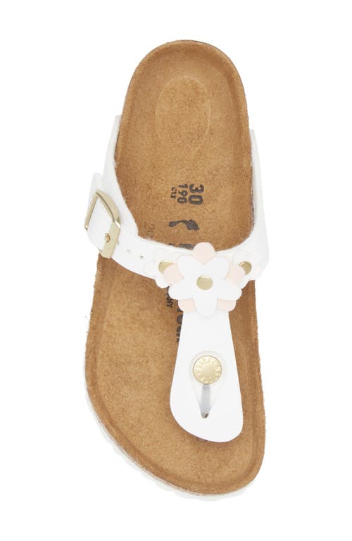 Birkenstock Kids' Gizeh Flip Flop In White