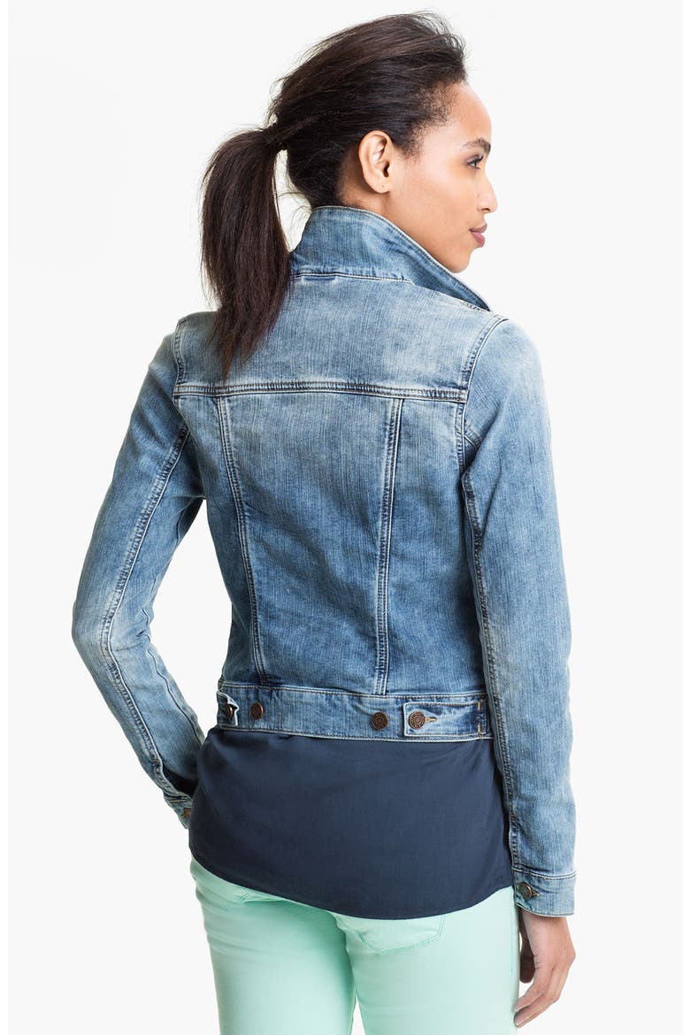 'Samantha' Denim Jacket, Alternate, color, BLEACHED RANDOM NOLITA