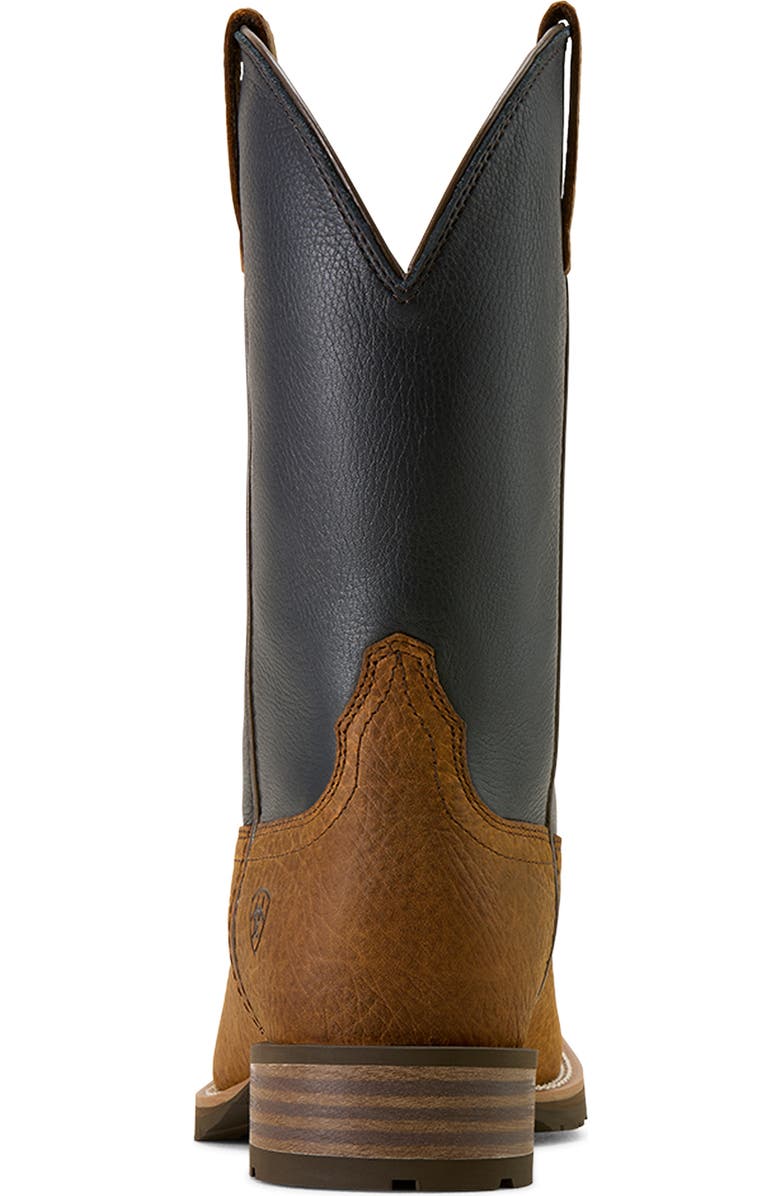 Ariat Hybrid Rancher Patriot Wide Square Toe Cowboy Boot, Alternate, color, Brown