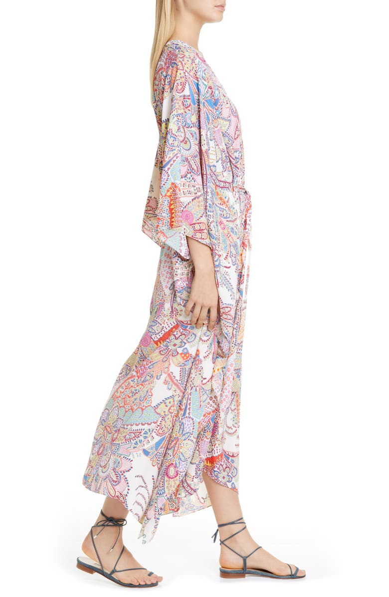 Etro Paisley Cover-Up Caftan, Alternate, color,