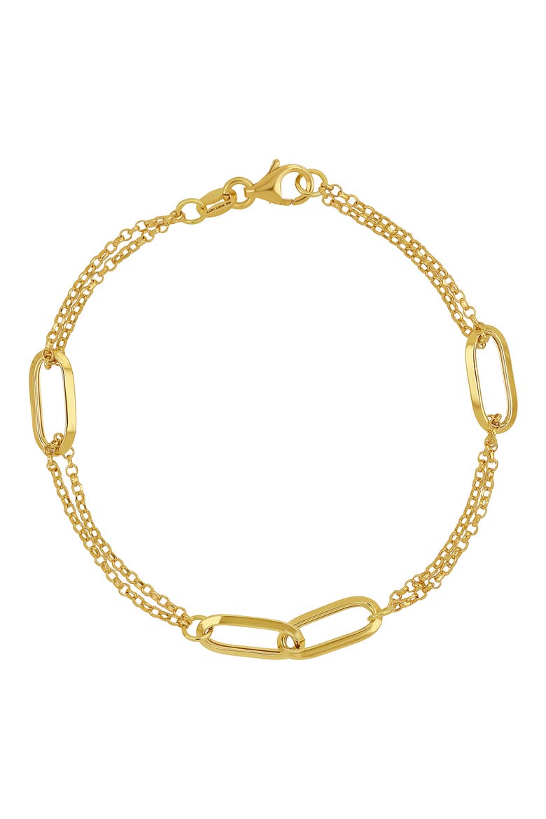 14K Gold Link Bracelet (Nordstrom Exclusive), Main, color, 14K YELLOW GOLD