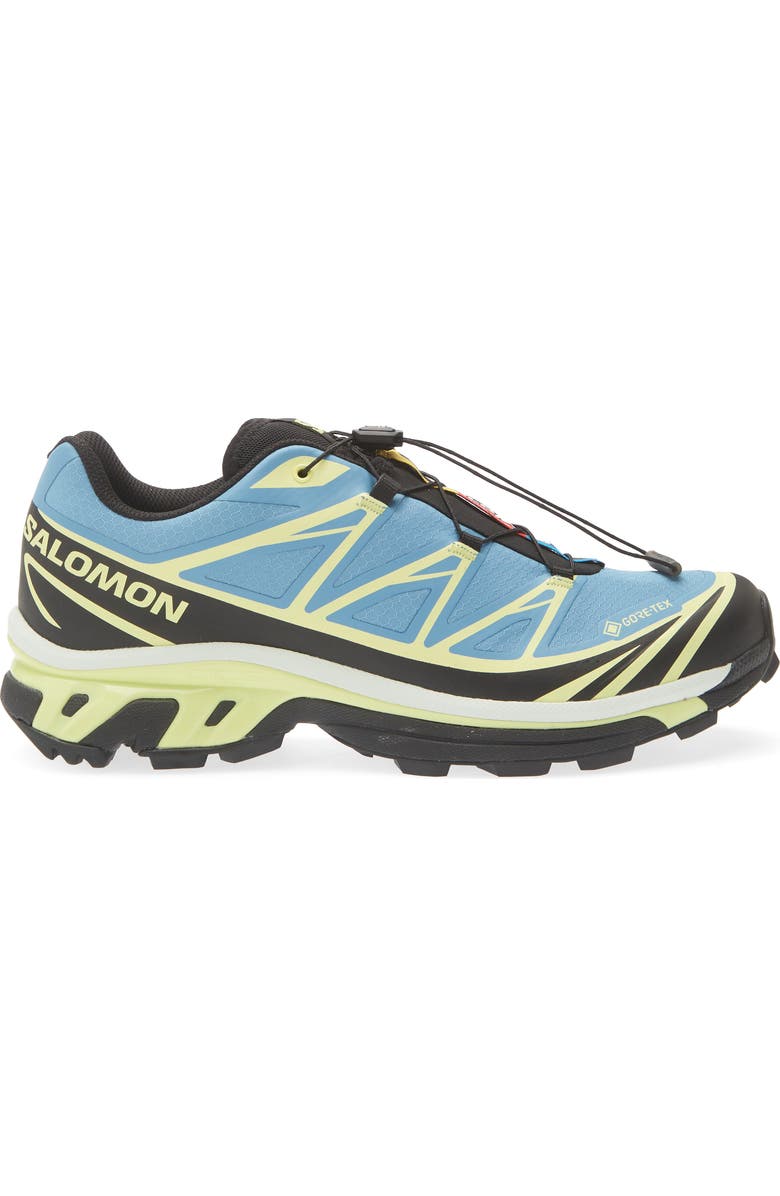 Salomon XT-6 Gore-Tex<sup>®</sup> Waterproof Sneaker, Alternate, color, Niagara/ Sunny Lime/ Black