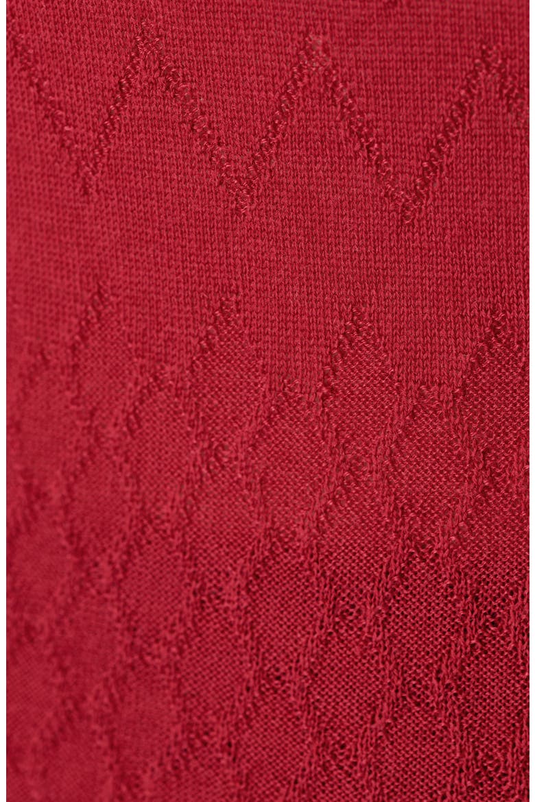 Snowflake Base Layer Top, Alternate, color, VINE RED