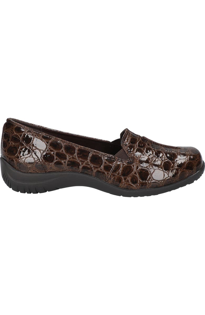 EASY STREET Purpose Comfort Flat - Multiple Widths Available, Alternate, color, Brown Patent Croco