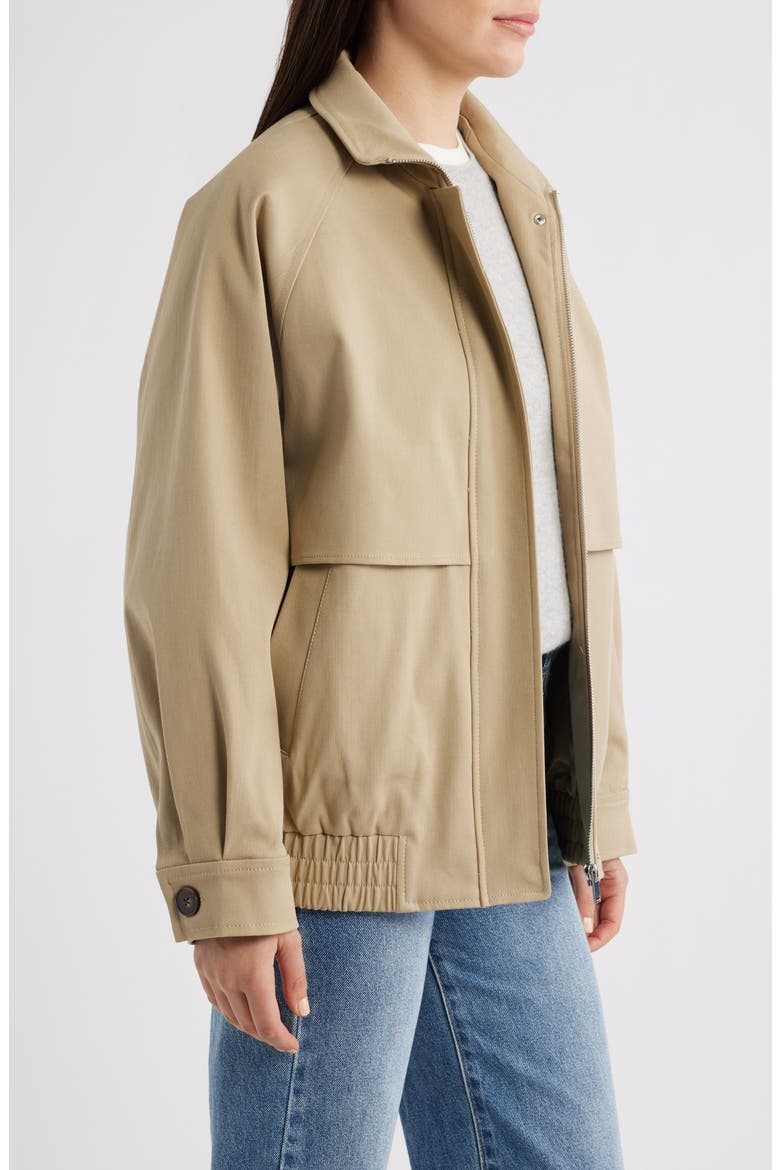 Oversize Cotton Blend Jacket, Alternate, color, LIGHT/ PASTEL GREY