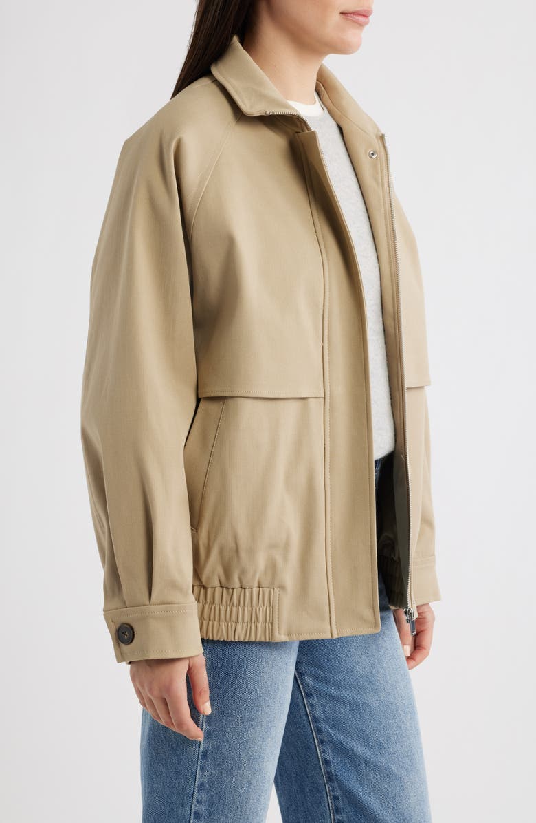 MANGO Oversize Cotton Blend Jacket, Alternate, color, Light/ Pastel Grey