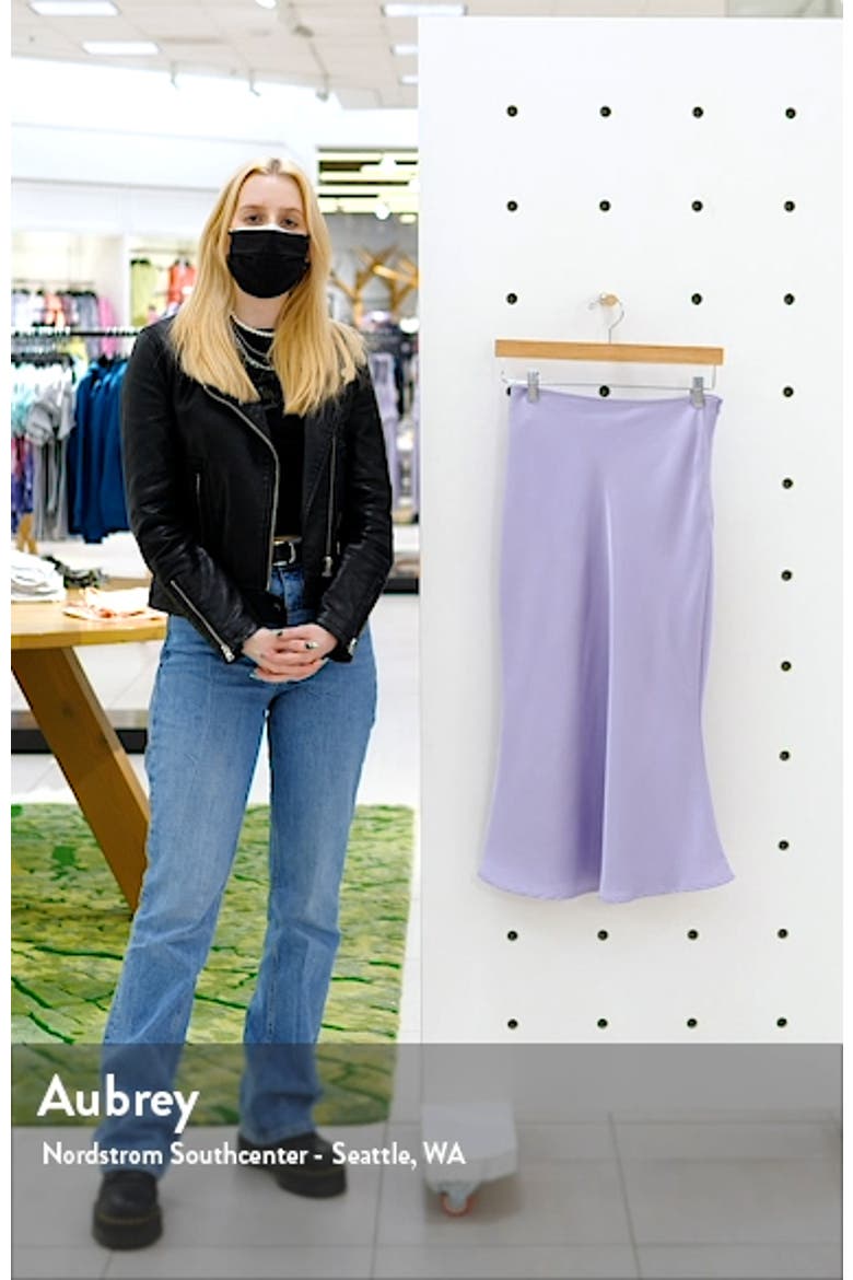 Bias Cut Satin Slip Skirt video