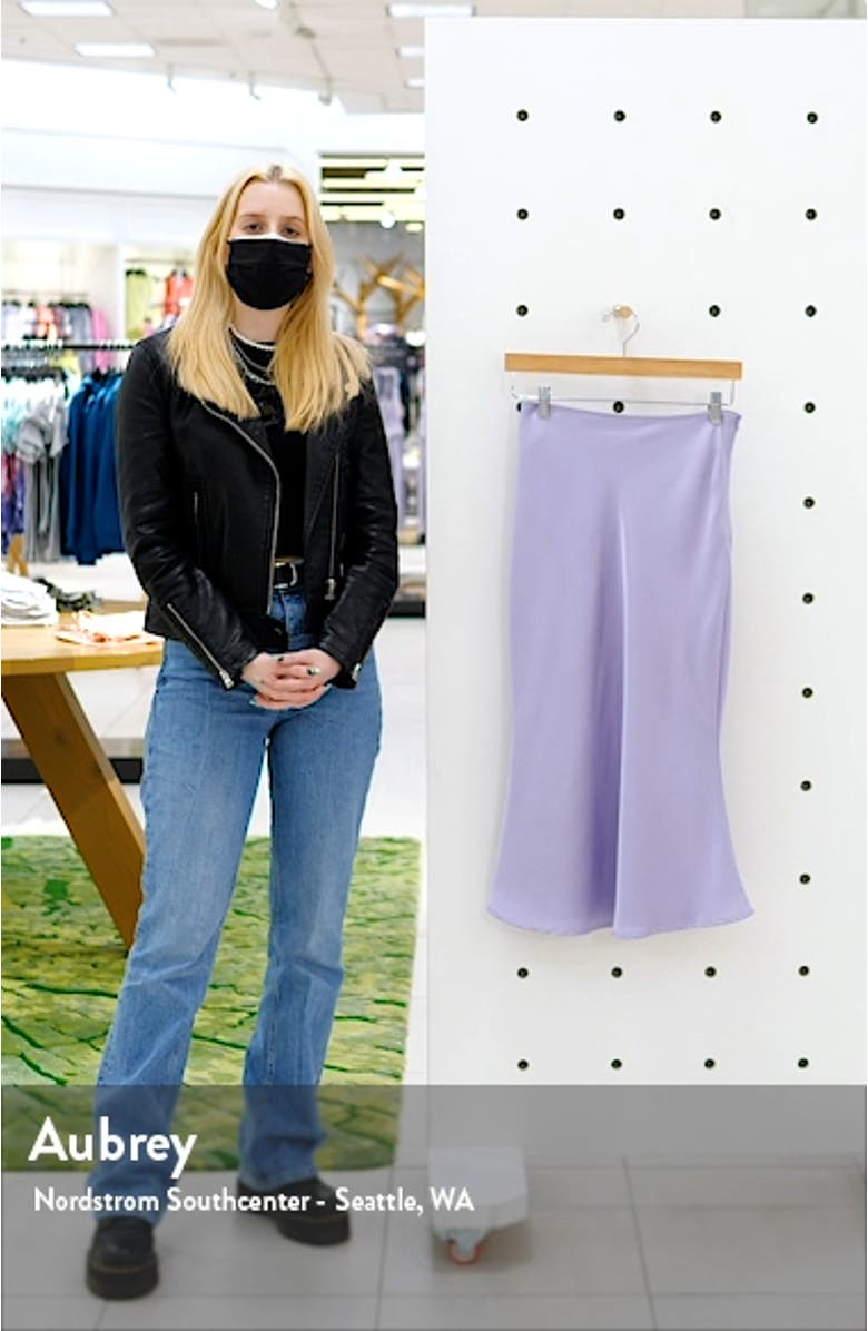 Bias Cut Satin Slip Skirt, sales video thumbnail