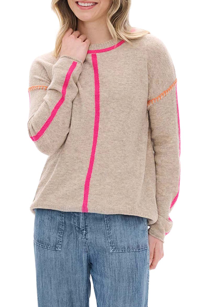 Maeve Crewneck Sweater, Main, color, OATMEAL MELANGE