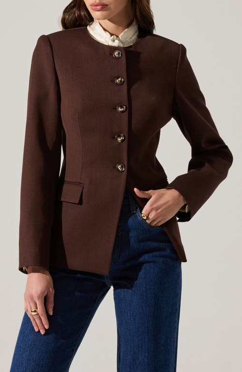 Astr The Label Bellemere Jacket In Brown