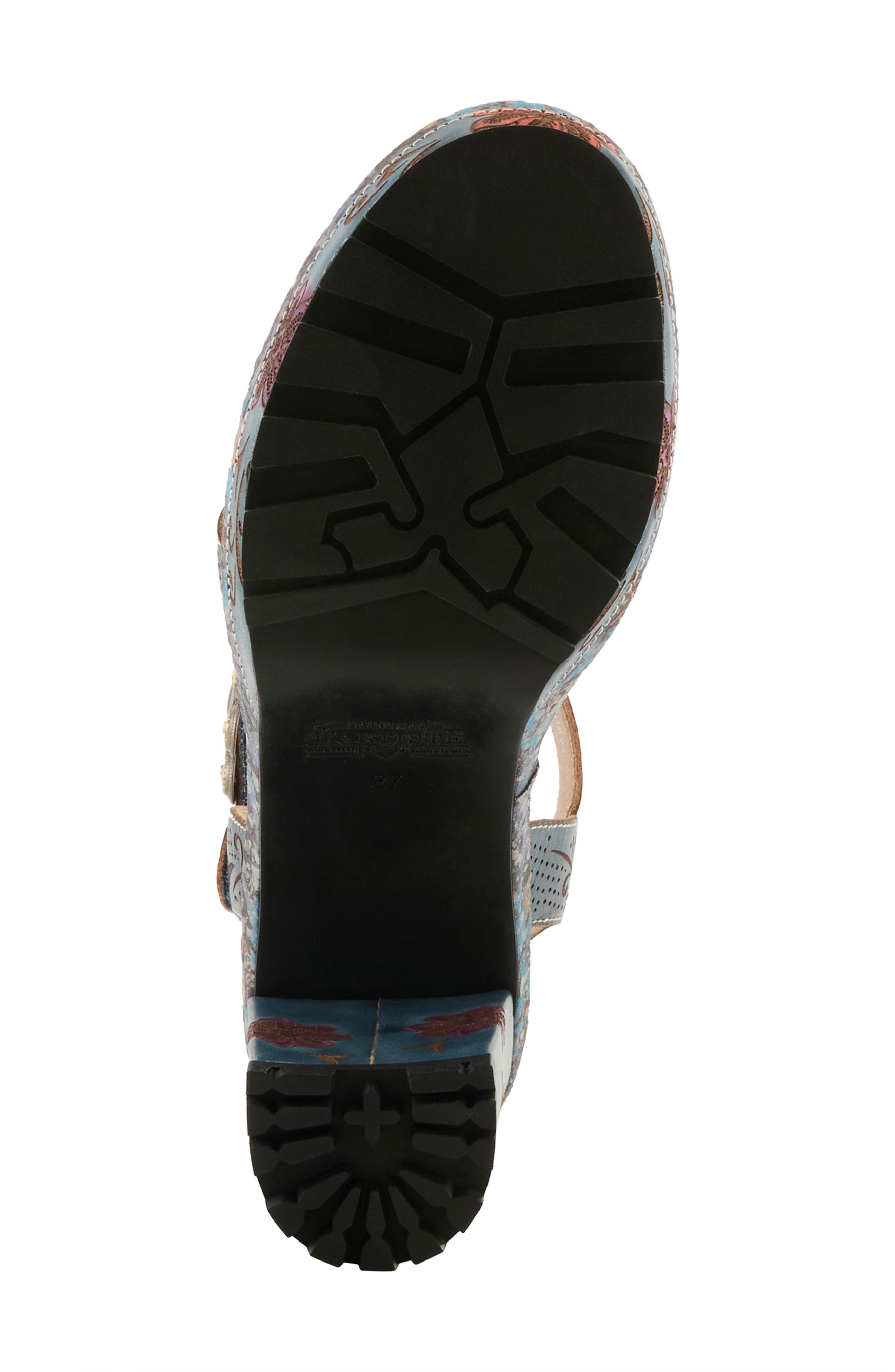L'Artiste by Spring Step Jawdrop Sandal, Alternate, color, Navy Multi