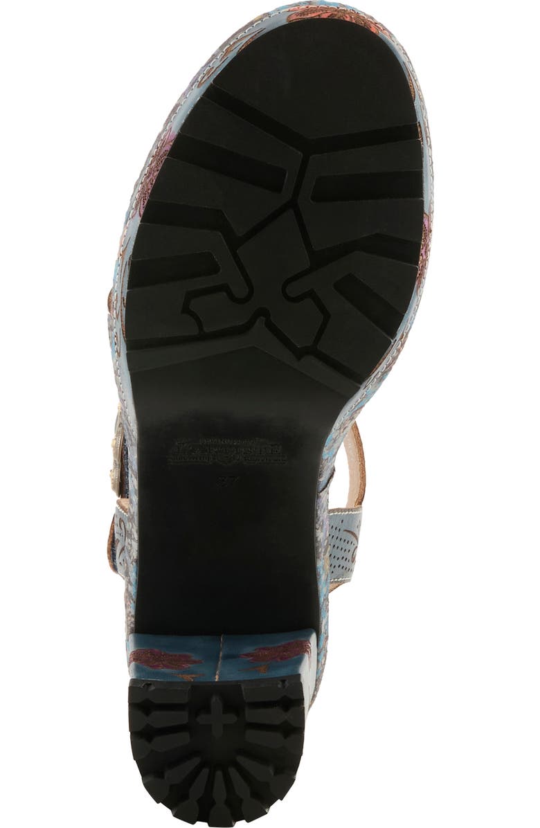 L'Artiste by Spring Step Jawdrop Sandal, Alternate, color, Navy Multi