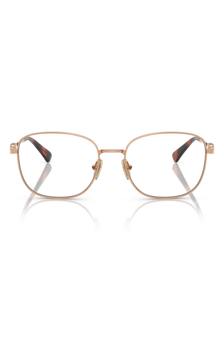 VOGUE 54mm Square Optical Glasses, Main, color, Rose Gold