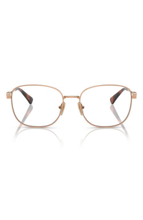 Vogue 54mm Square Optical Glasses In Rose Gold