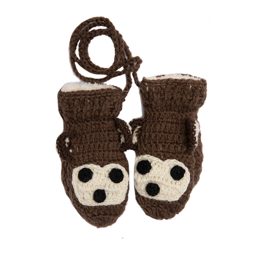 NIRVANA DESIGNS NIRVANA DESIGNS CROCHET MONKEY MITTENS