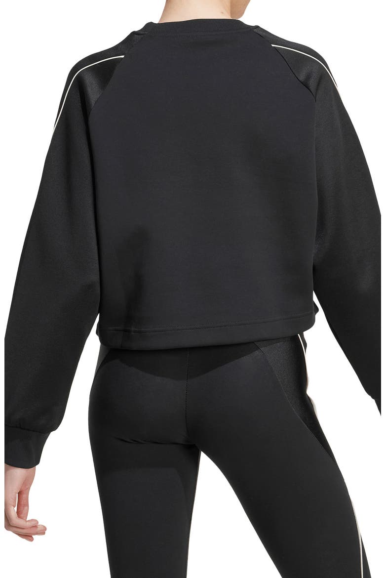 Stadium Crewneck Sweatshirt, Alternate, color, BLACK/ OFF WHITE