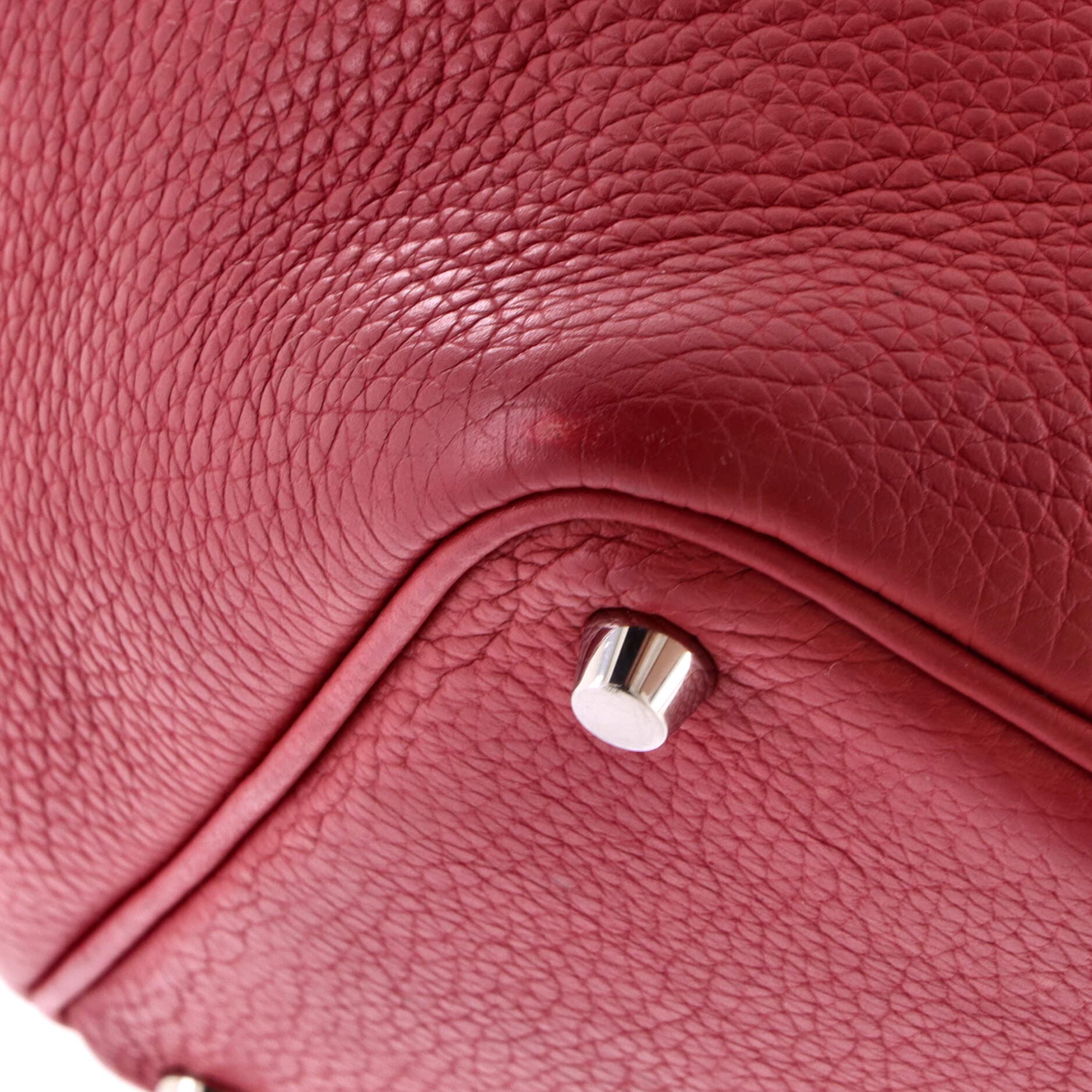 Pre-Owned Hermes Picotin Bag Clemence PM, Alternate, color, Rubis