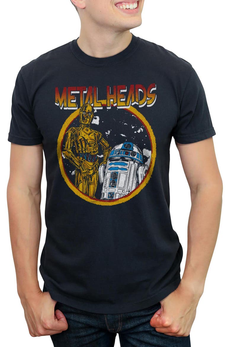 Men's Star Wars A New Hope Metal Heads  Graphic T-Shirt, Main, color, Black