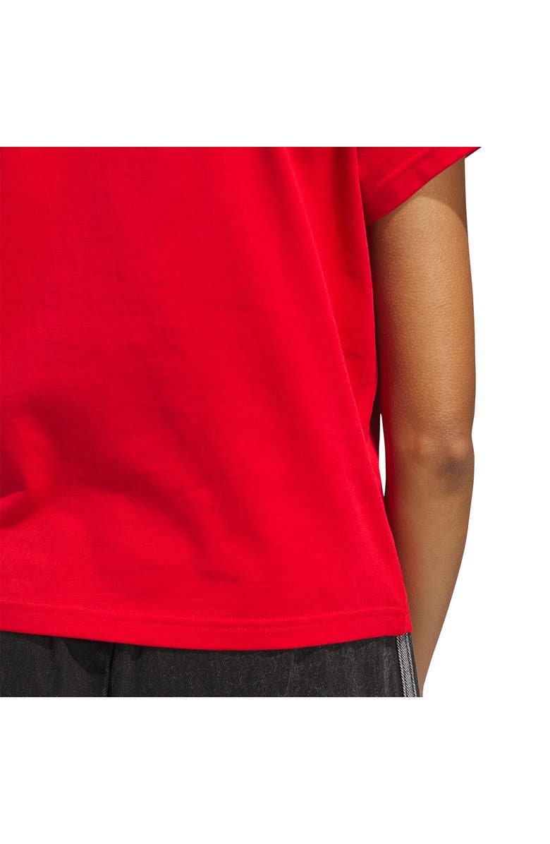 adidas Slim Fit Graphic T-Shirt, Alternate, color, Better Scarlet