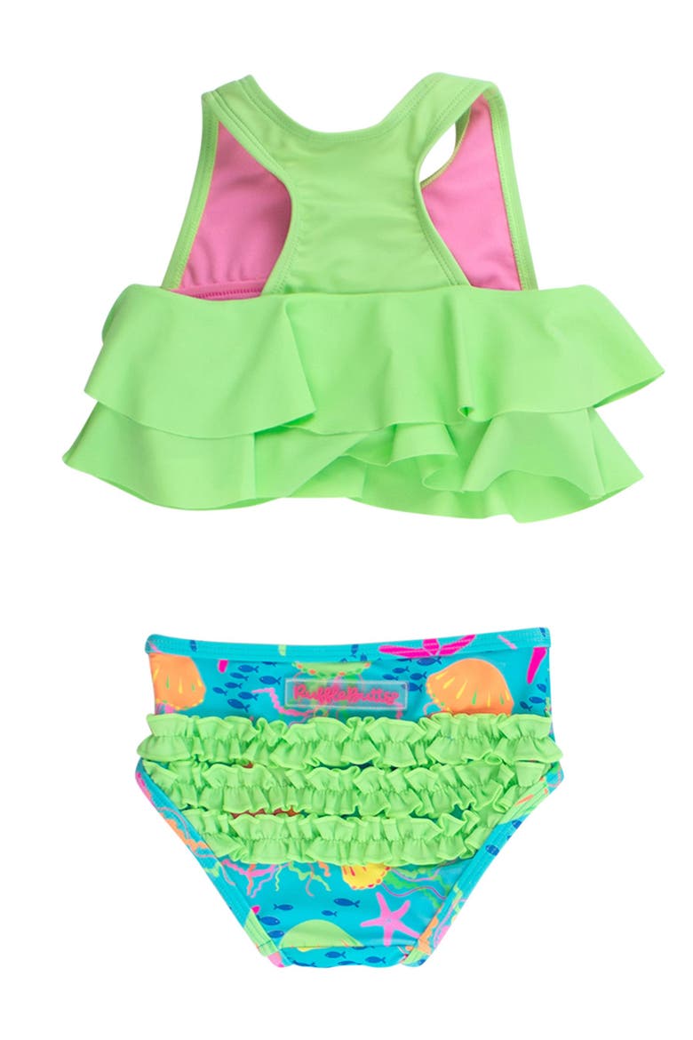 Baby Girls Flounce Bikini, Alternate, color, Neon Jelly Time