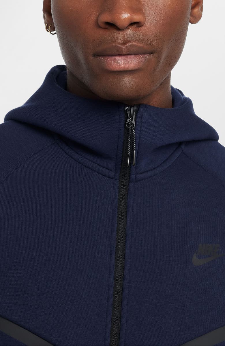 Nike Tech Windrunner Zip Hoodie, Alternate, color, Obsidian/ Black
