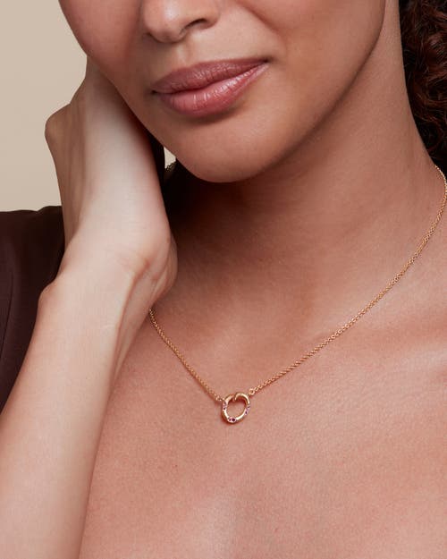 Eloise Jewelry Oasis Radiance Necklace With Gemstone In Gold