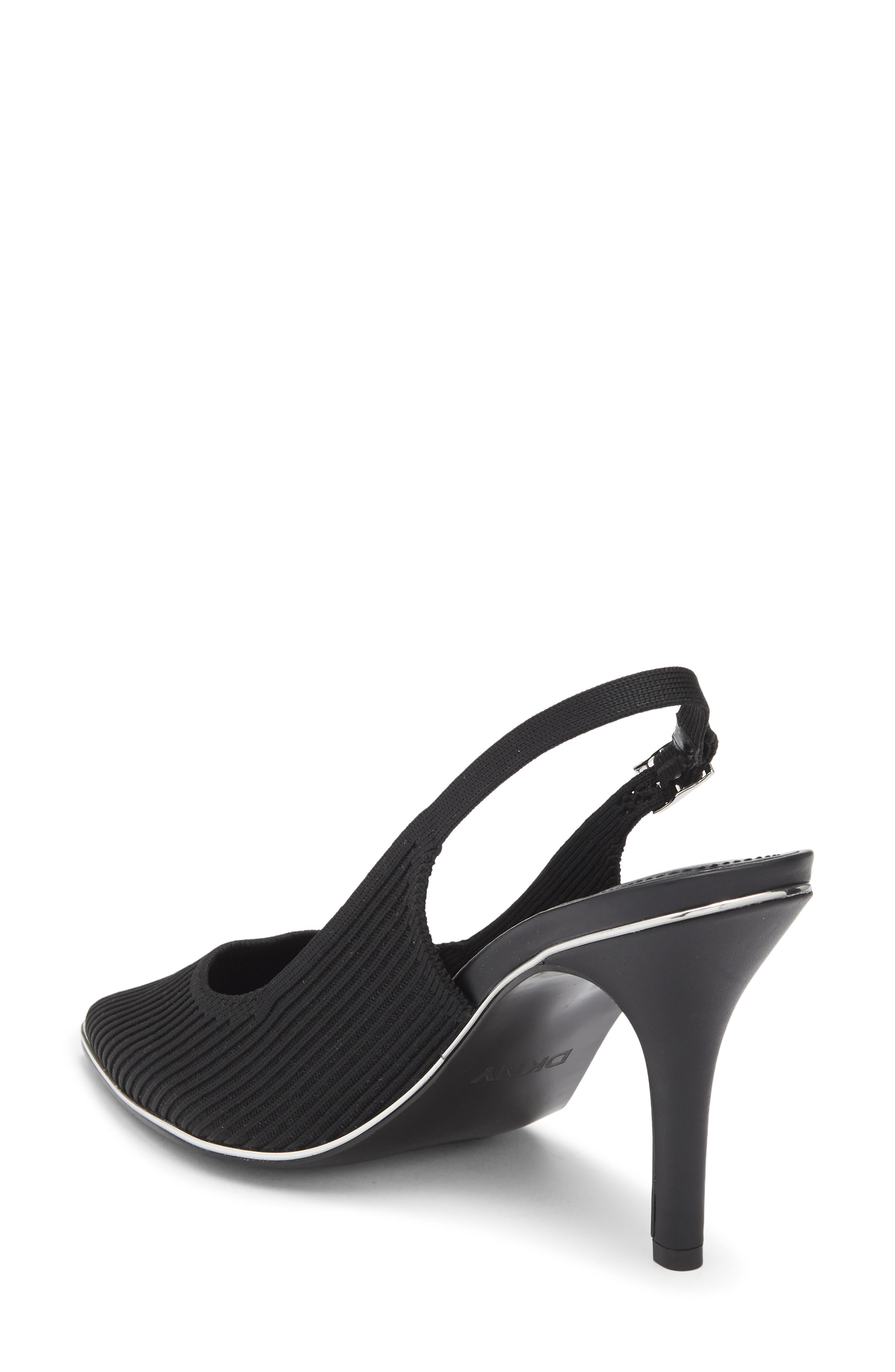 DKNY Preston Slingback Pump, Alternate, color, Black