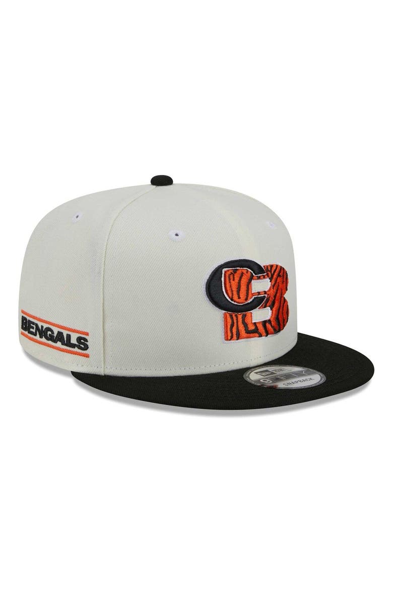 Men's New Era Cream/Black Cincinnati Bengals City Originals 9FIFTY Snapback Hat, Main, color, Cream