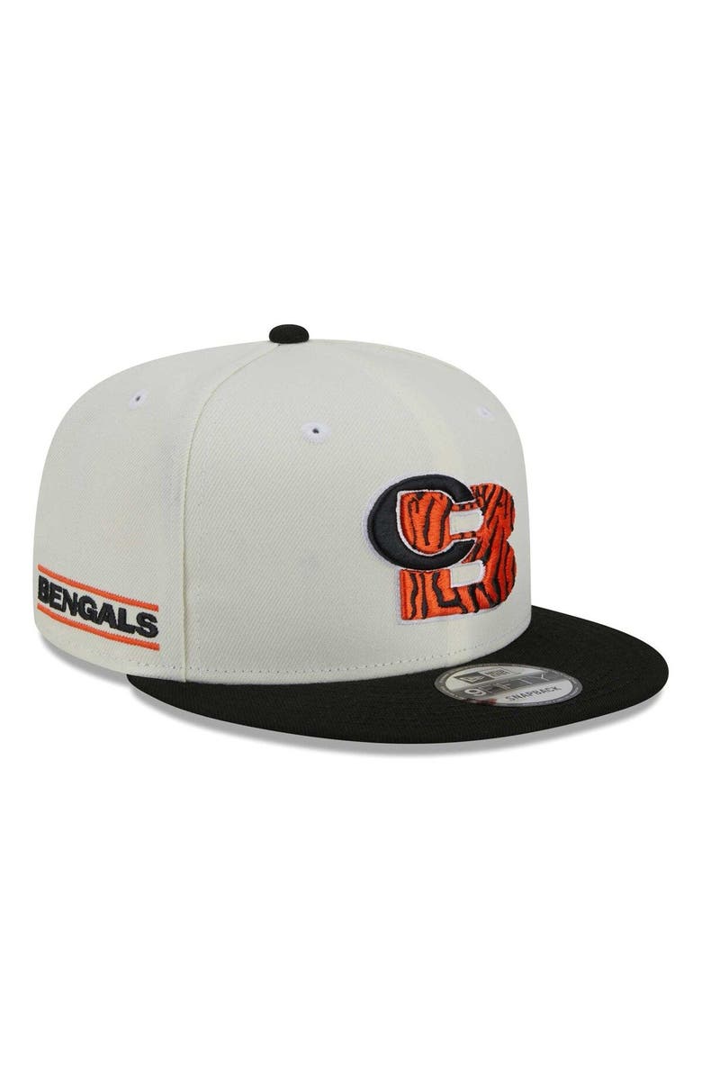 New Era Men's New Era Cream/Black Cincinnati Bengals City Originals 9FIFTY Snapback Hat, Main, color,