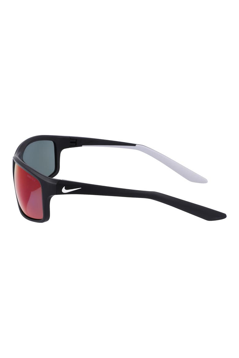 Adrenaline 64mm Rectangular Sunglasses, Alternate, color, MATTE BLACK/ FIELD TINT