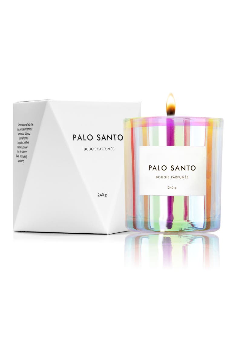 Holographic Candle, Alternate, color, PALO SANTO