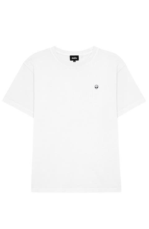 Mens Lil Alien Midweight Garment Dye Tee