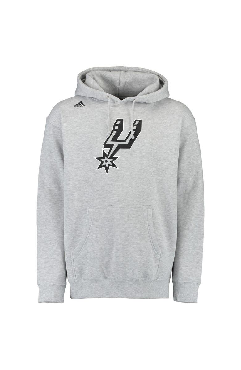 adidas Men's adidas LaMarcus Aldridge Gray San Antonio Spurs Name & Number Pullover Hoodie, Alternate, color, 