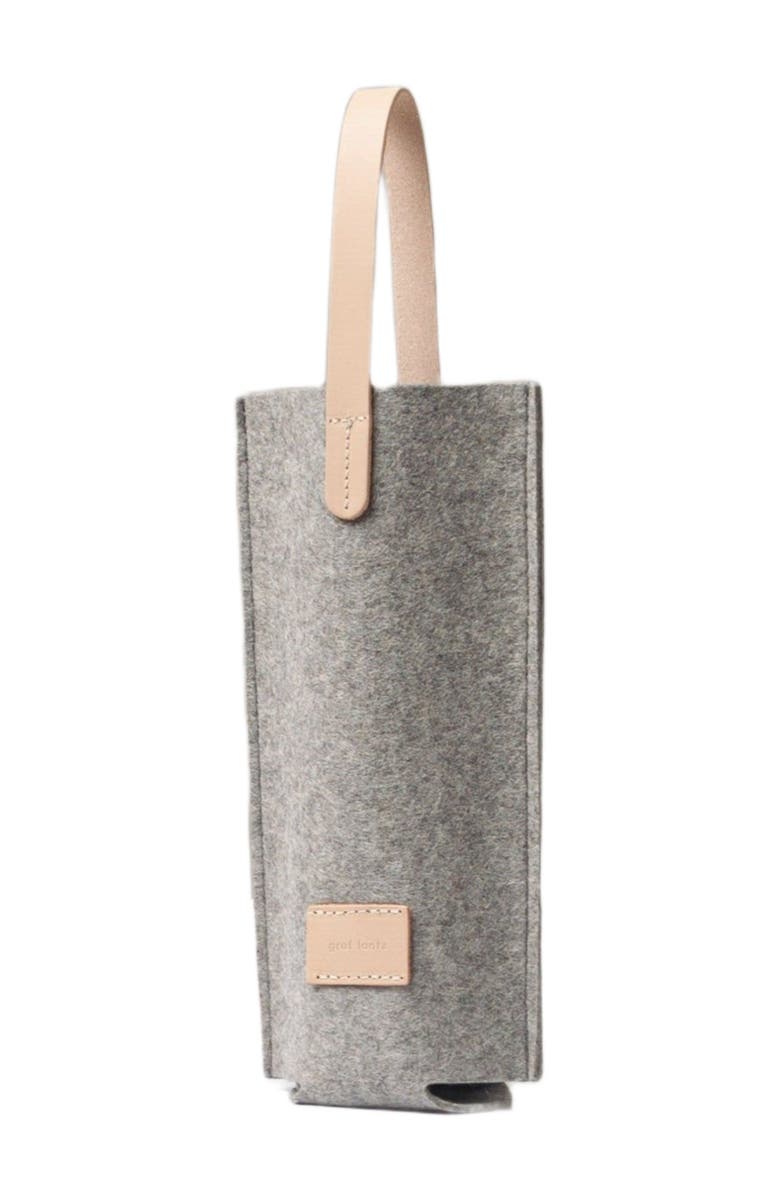 Graf Lantz Hana Merino Wool Bottle Bag, Alternate, color, Granite