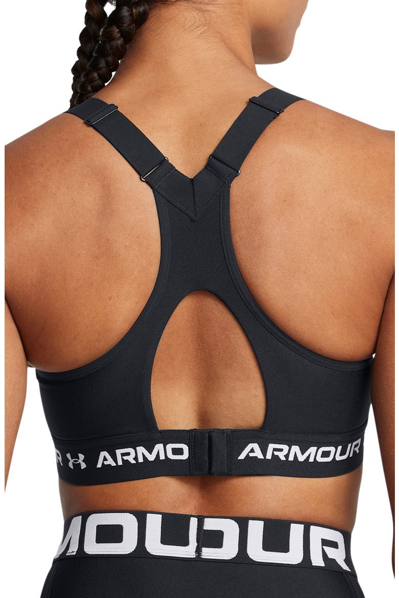 Crossback High Impact Sports Bra, Alternate, color, BLACK