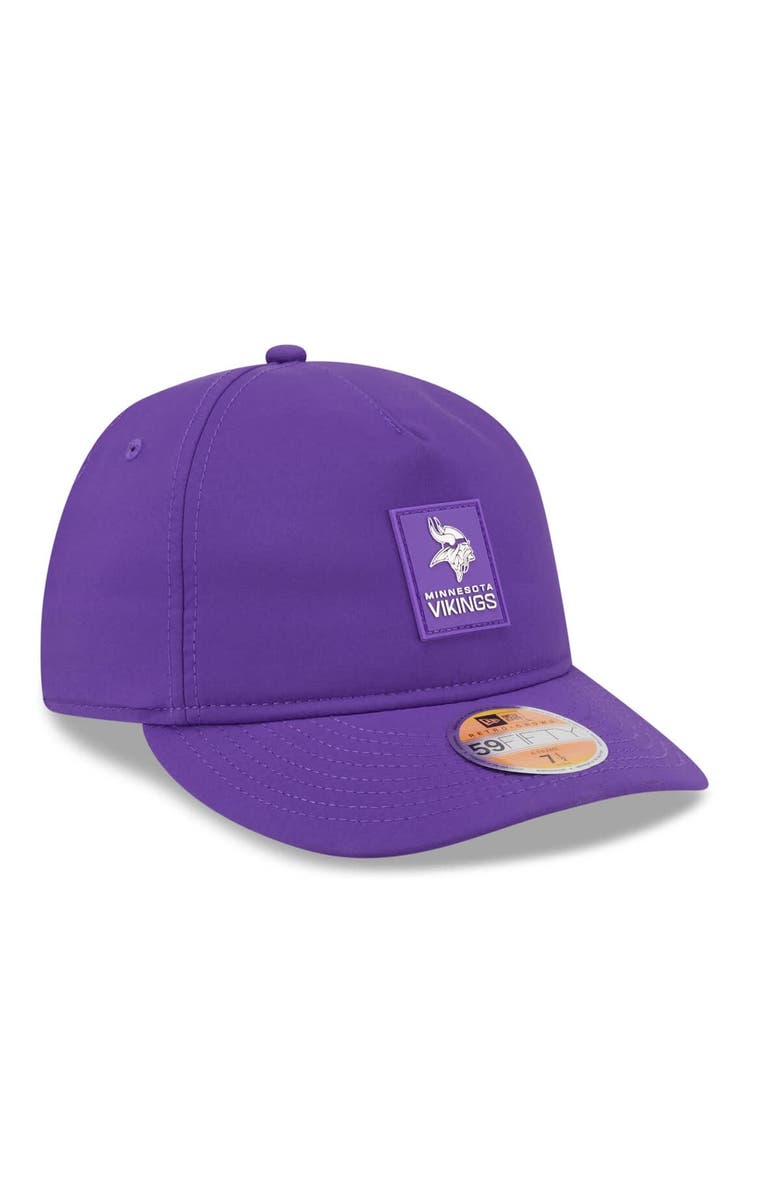 New Era Men's New Era Purple Minnesota Vikings 2025 Sideline  Retro Crown 59FIFTY Fitted Hat, Alternate, color, Purple