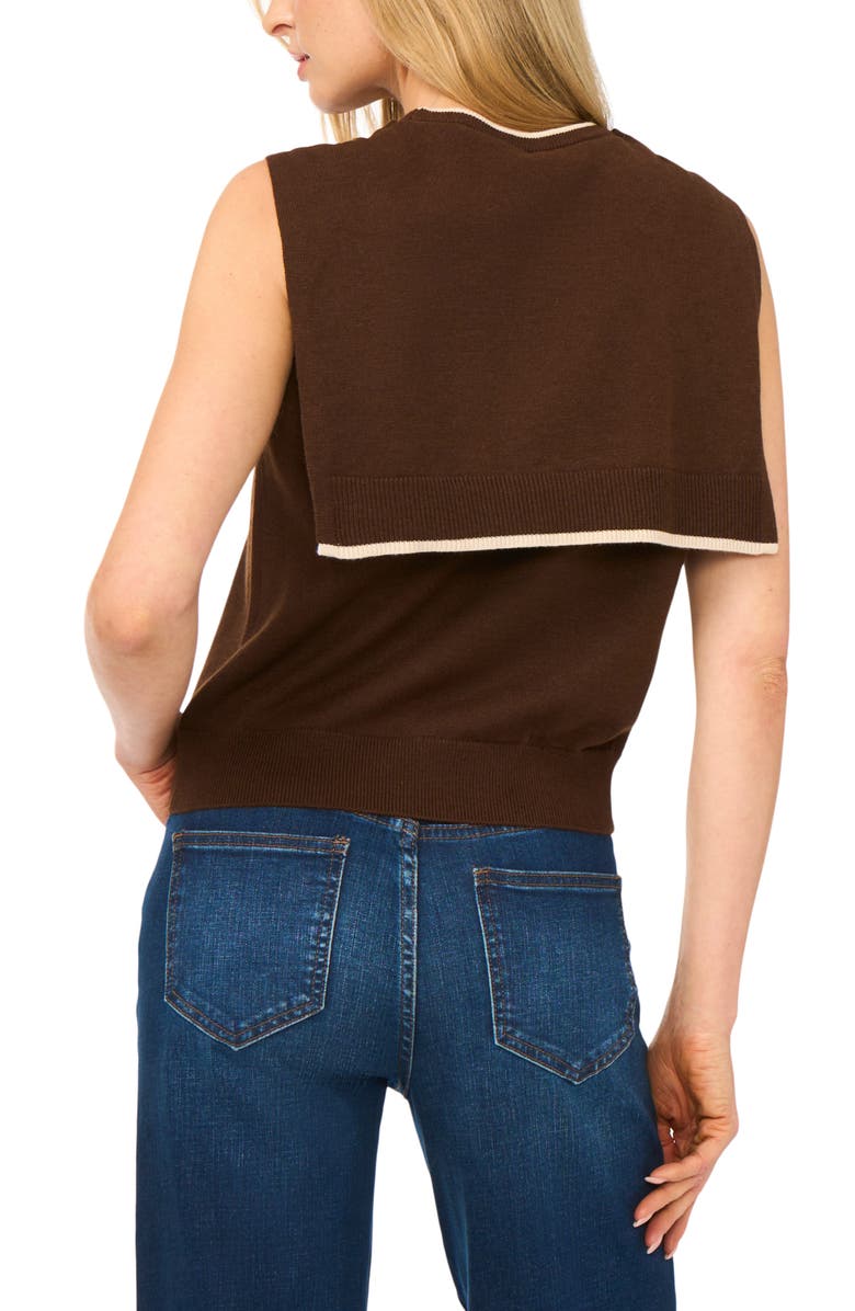 Halogen<sup>®</sup> Front Tie Sleeveless Sweater, Alternate, color, 