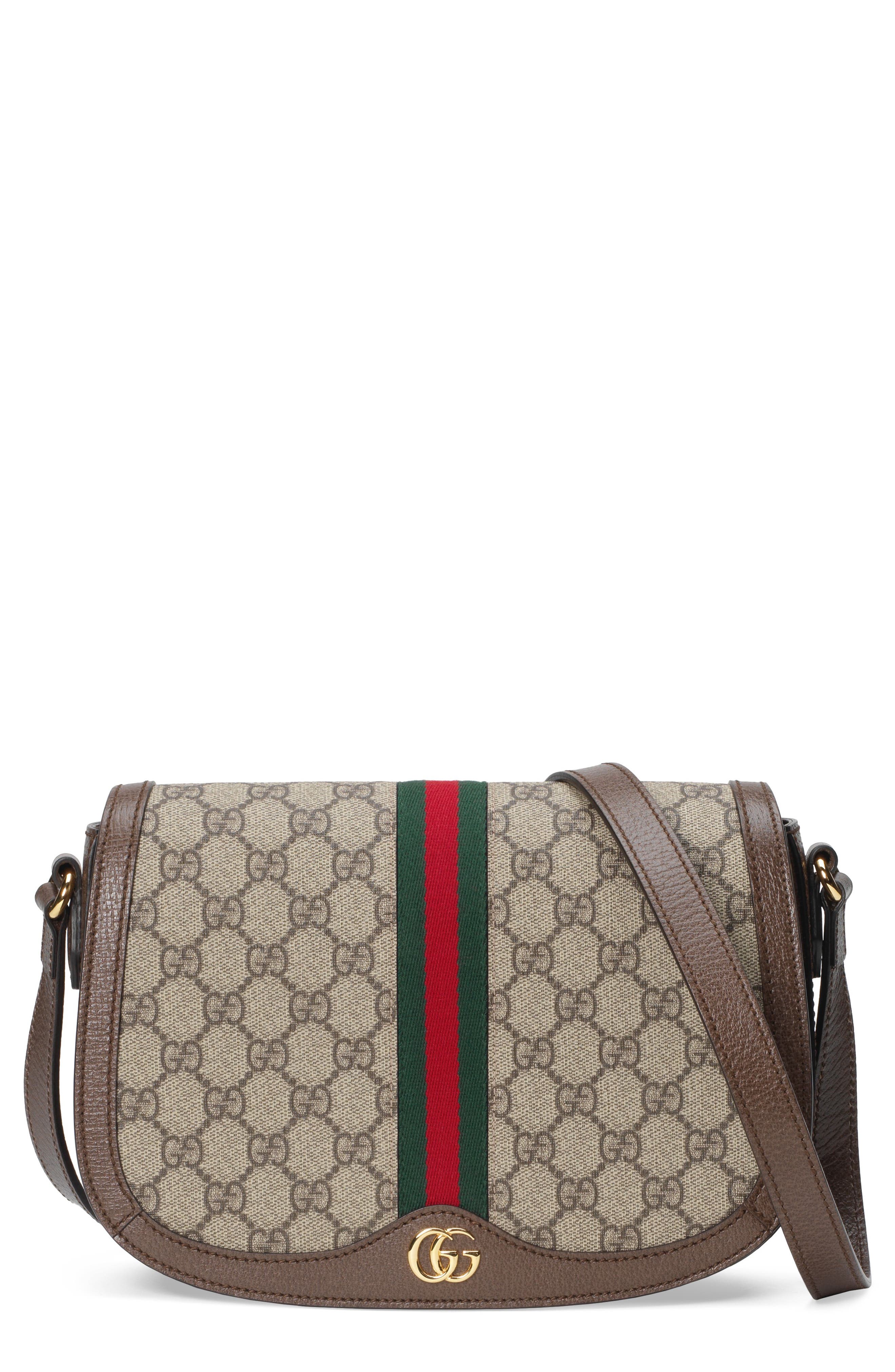 Gucci Small Ophidia GG Supreme Canvas Shoulder Bag, Main, color, 