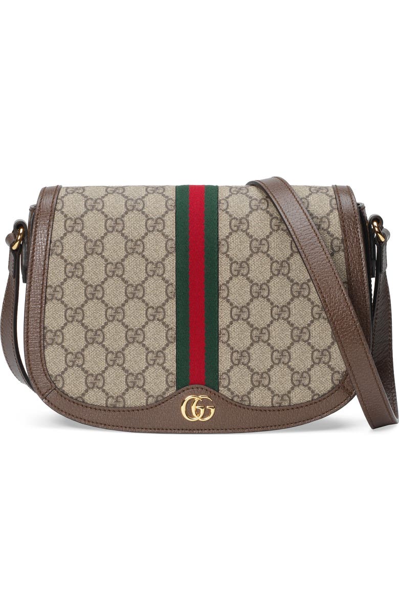 Gucci Small Ophidia GG Supreme Canvas Shoulder Bag, Main, color,