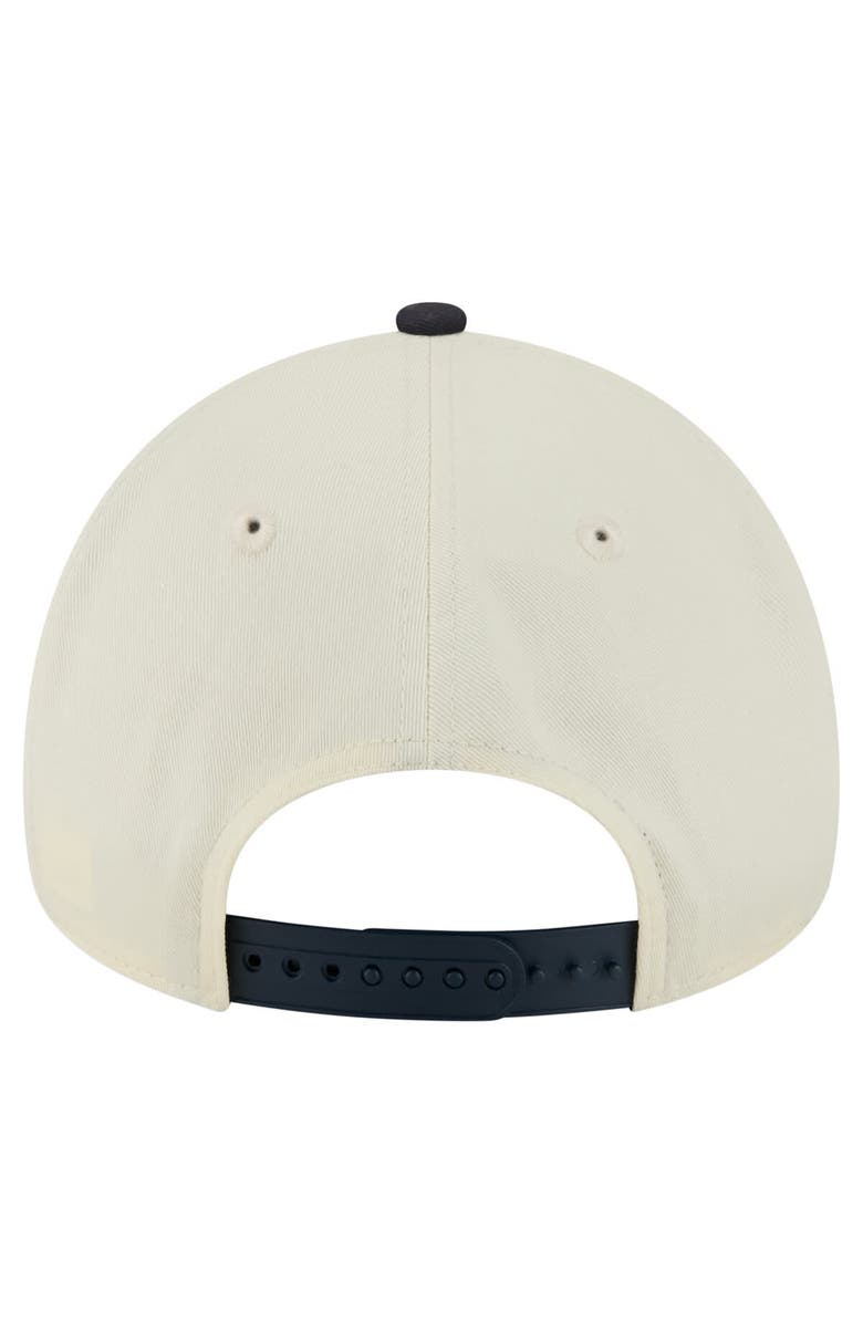 New Era Men's New Era  Cream Cleveland Guardians Speckle A-Frame 9FORTY Adjustable Hat, Alternate, color, Cream