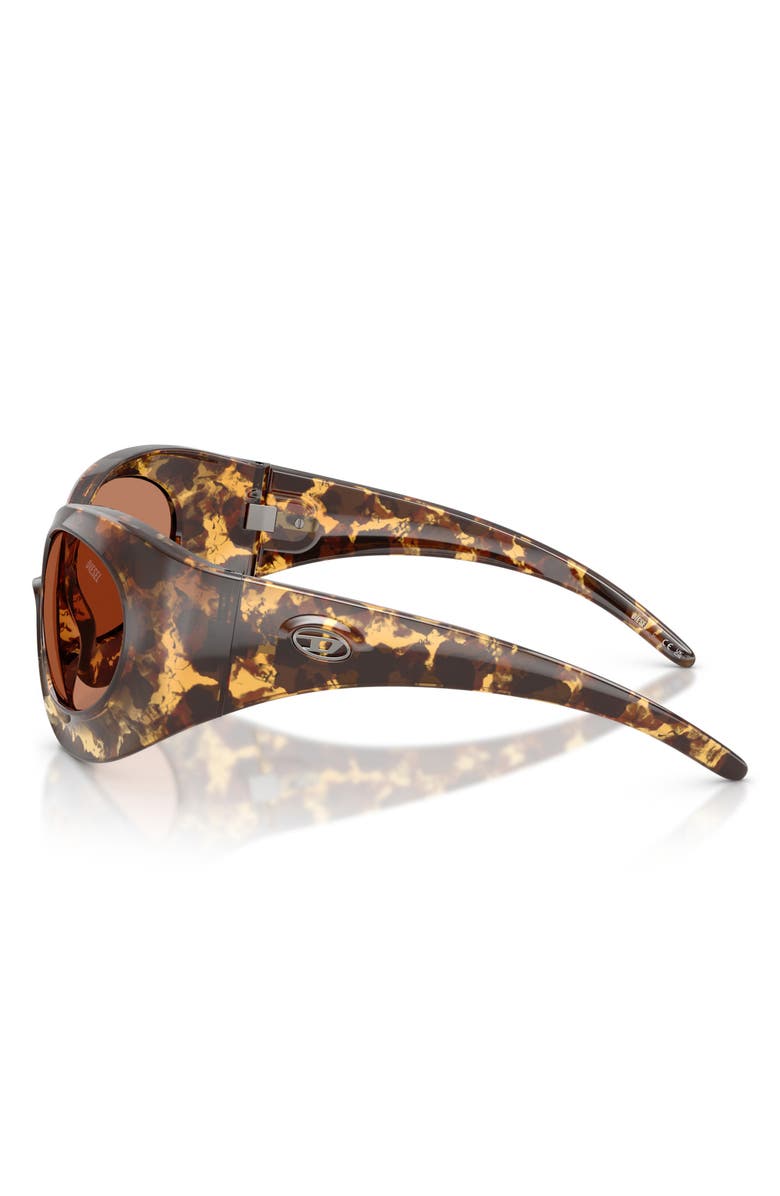 DIESEL<sup>®</sup> 56mm Cat Eye Sunglasses, Alternate, color, Yellow Havana / Light Brown